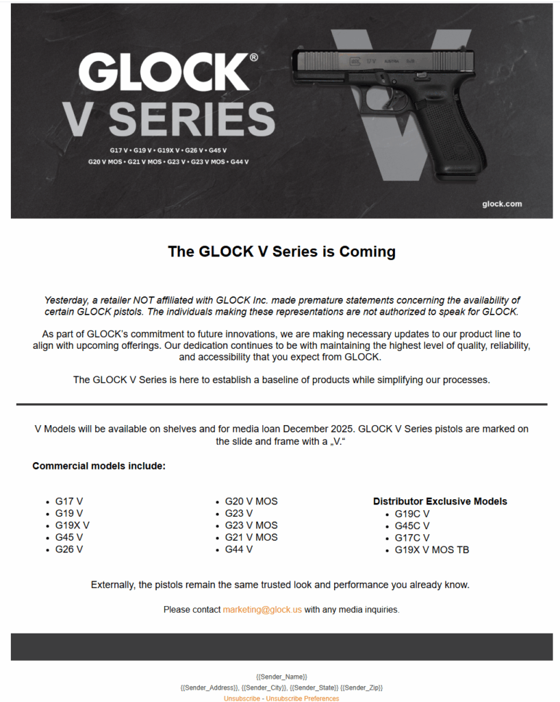 Glock V model
